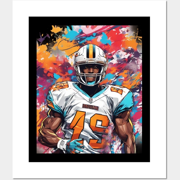 American Football Defensive Tackle Wall Art by animegirlnft